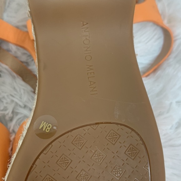 Antonio Melani Peach Wedges with Jute Trim- NWT - Picture 7 of 10